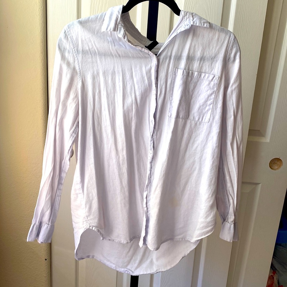 Long sleeve button up top